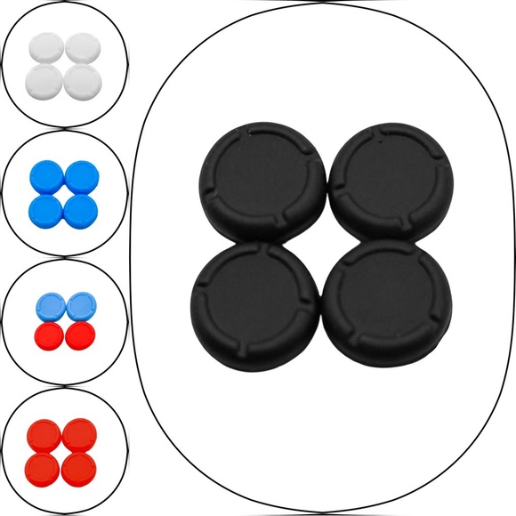 Brand New Multi-Color Thumb Grips for Nintendo Switch Joy-Cons - Picture 1 of 6